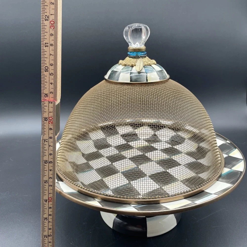 MacKenzie-Childs Courtly Check Enamel 12